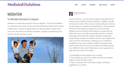 Desktop Screenshot of mediateddissolutions.com