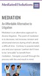 Mobile Screenshot of mediateddissolutions.com