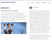 Tablet Screenshot of mediateddissolutions.com